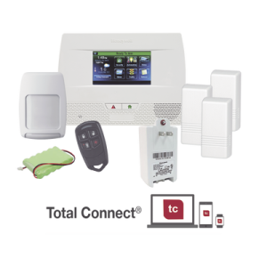 panel de alarma inalambrico autocontenido con pantalla touch l5210, integrable a casa inteligente usando servicio de total connect