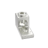 terminal tipo lengüeta recta de aluminio con agujero 1/4", y barril para cable #14 2/0 awg