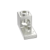 terminal tipo lengüeta recta de aluminio con agujero 1/4", y barril para cable #14 2/0 awg