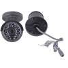 bullet turbohd 720p / metÁlica / híbrida / gran cobertura / lente 3.6 mm / ir inteligente 20 mts / exterior ip66