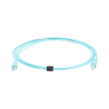 jumper de fibra Óptica bladepatch lc lc duplex, multimodo 50/125 om4, ofnr, color aqua, 3 metros