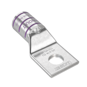 zapata de compresión de cobre con orificio 3/8", para cable 4/0 awg. 1 piezas