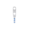zapata de compresión lcc6 38d l para cal. 6 awg, doble barreno para tornillo prisionero de 3/8, espaciado de orificio 25.4mm, 1 pz