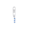 zapata de compresión lcc6 38d l para cal. 6 awg, doble barreno para tornillo prisionero de 3/8, espaciado de orificio 25.4mm, 1 pz