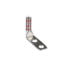 zapata de compresión lcc8 14af l a 90° grados para cal. 8 awg, barreno para tornillo prisionero de 1/4, 1 pz