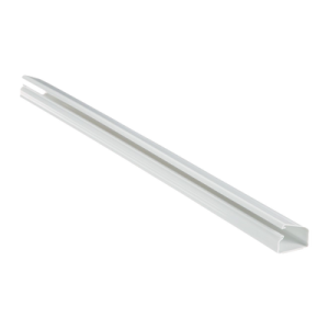 canaleta ld10 de pvc rígido, con cinta adhesiva para instalación sin herramientas, de 38.4 x 24 x 1828.8 mm, color blanco