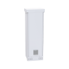 gabinete para piso, capacidad, 31 unidades de rack, doble puerta y postes frontales e intermedios ajustables, color blanco, se envía el gabinete armado.