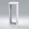 gabinete para piso, capacidad, 31 unidades de rack, doble puerta y postes frontales e intermedios ajustables, color blanco, se envía el gabinete armado.