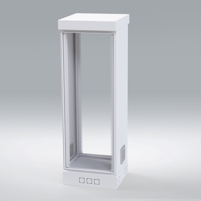 gabinete para piso, capacidad, 31 unidades de rack, doble puerta y postes frontales e intermedios ajustables, color blanco, se envía el gabinete armado. gabinete para piso, capacidad, 31 unidades de rack, doble puerta y postes frontales e intermedios ajustables, color blanco, se envía el gabinete armado.