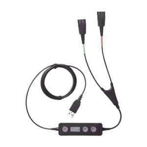 jabra link 265 usb/qd cable de entrenamiento, para conectar 2 diademas simultaneas con puerto usb (265 09)