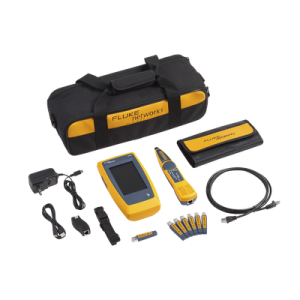 kit avanzado de calificador de red linkiq, para verificar rendimiento de cableado hasta 10gbps basado en frecuencia, con pantalla multitáctil a color