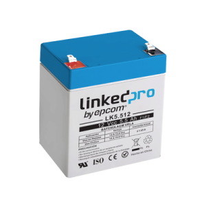batería 12 v / 5.5 ah / ul / vida útil promedio 5 años / tecnología agm / para uso en equipo electrónico, alarmas de intrusión / incendio/ control de acceso / video vigilancia / terminales f1 ( incluye adaptador f