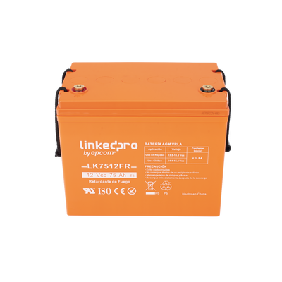 batería 12 v / 75 ah / ul / tecnología agm vrla / vida útil promedio de 5 años / retardo a la flama / para uso en equipo electrónico, alarmas de intrusión / incendio/ control de acceso / video vigilancia / termina batería 12 v / 75 ah / ul / tecnología agm vrla / vida útil promedio de 5 años / retardo a la flama / para uso en equipo electrónico, alarmas de intrusión / incendio/ control de acceso / video vigilancia / termina