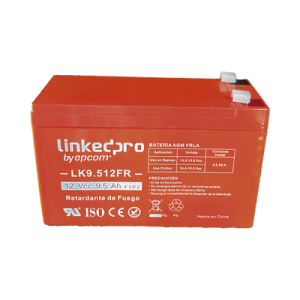 batería 12 v / 9.5 ah / ul / tecnología agm vrla / vida útil promedio de 5 años / retardante a la flama / uso en equipo electrónico, alarmas de intrusión / incendio/ control de acceso / video vigilancia / termina