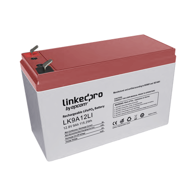 batería de litio 12.8 vcc / 9 ah / tecnología lifepo4 /2000 ciclos de vida/ para uso en equipo electrónico, ups (litio) / incendio/ control de acceso / video vigilancia / terminales f1 ( incluye adaptador para terminal f2 ) batería de litio 12.8 vcc / 9 ah / tecnología lifepo4 /2000 ciclos de vida/ para uso en equipo electrónico, ups (litio) / incendio/ control de acceso / video vigilancia / terminales f1 ( incluye adaptador para terminal f2 )