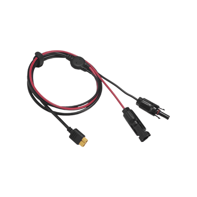 cable 2.5 m, negro, calibre 12 awg con terminales mc4 macho y hebra para terminal xt60 cable 2.5 m, negro, calibre 12 awg con terminales mc4 macho y hebra para terminal xt60