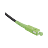 rollo de fibra Óptica drop redonda g657a2 monomodo simplex de 150 metros con conectores sc/apc sc/apc para instalaciones aéreas, subterráneas o a la intemperie