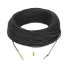 rollo de fibra Óptica drop redonda g657a2 monomodo simplex de 150 metros con conectores sc/apc sc/apc para instalaciones aéreas, subterráneas o a la intemperie