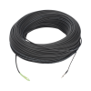 rollo de fibra Óptica drop redonda g657a2 monomodo simplex de 150 metros con conectores sc/apc sc/apc para instalaciones aéreas, subterráneas o a la intemperie
