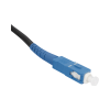 rollo de fibra Óptica drop redonda g657a2 monomodo simplex de 150 metros con conectores sc/upc sc/upc para instalaciones aéreas, subterráneas o a la intemperie