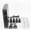 ups de 1000va/900w / topología on line doble conversión / entrada y salida de 120 vca / clavija de entrada nema 5 20p / pantalla lcd configurable / formato rack/torre / 8 salidas