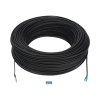 rollo de fibra Óptica drop redonda g657a2 monomodo simplex de 200 metros con conectores sc/upc sc/upc para instalaciones aéreas, subterráneas o a la intemperie