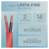 alambre de alarma contra incendios bobina de 305 metros: 2 x 14 awg, rojo, tipo fplr, (ul) ft4, ideal para sistemas de detección y evacuación de incendios