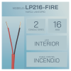 alambre de alarma contra incendios bobina de 305 metros: 2 x 16 awg, rojo, tipo fplr, (ul) ft4, ideal para sistemas de detección y evacuación de incendios