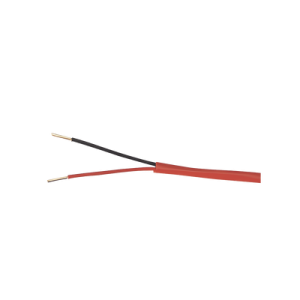 alambre de alarma contra incendios bobina de 305 metros: 2 x 16 awg, rojo, tipo fplr, (ul) ft4, ideal para sistemas de detección y evacuación de incendios