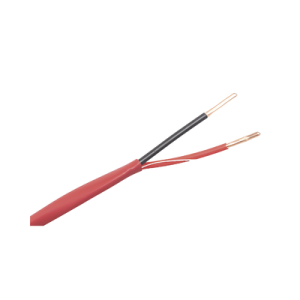 alambre de alarma contra incendios bobina de 305 metros: 2 x 18 awg, rojo, tipo fplr, (ul) ft4, ideal para sistemas de detección y evacuación de incendios