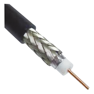 carrete de 305m de cable coaxial rg 8/x de baja pérdida, 50 ohms