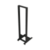 rack móvil de acero de 2 postes, 45 ur, incluye 4 ruedas uso rudo.