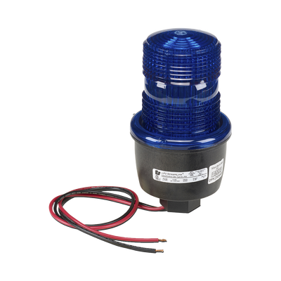 luz de advertencia led serie streamline, 24 vcd, montaje en tubo, azul luz de advertencia led serie streamline, 24 vcd, montaje en tubo, azul