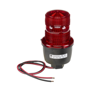 luz de advertencia led serie streamline, 24 vcc, montaje en tubo, rojo
