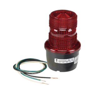 luz de advertencia led serie streamline, 120 vca, montaje en tubo, rojo