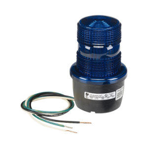 luz de advertencia led serie streamline, 120 vca, montaje tipo t, azul