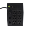 ups 600va/360 w pantalla lcd / línea interactiva 120vca / 6 tomas 5 15r (4 respaldadas) / regulación de voltaje / protección rj45