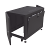 gabinete profesional de piso para telecomunicaciones de 12ur, 1000 mm profundidad, se envía el gabinete armado.
