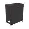 gabinete profesional para telecomunicaciones de 24ur, 600 mm de ancho x 1000 mm de profundidad, se envía el gabinete armado.