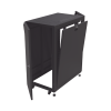 gabinete profesional para telecomunicaciones de 24ur, 600 mm de ancho x 1000 mm de profundidad, se envía el gabinete armado.