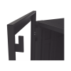 gabinete profesional para telecomunicaciones de 24ur, 600 mm de ancho x 1000 mm de profundidad, se envía el gabinete armado.