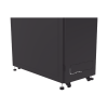gabinete profesional para telecomunicaciones de 45ur, 1200 mm profundidad, incluye 2 organizadores verticales de 45 unidades de rack, se envía el gabinete armado.