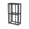 gabinete profesional para telecomunicaciones de 45ur, 1200 mm profundidad, incluye 2 organizadores verticales de 45 unidades de rack, se envía el gabinete armado.