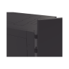 gabinete profesional para telecomunicaciones de 45ur, 1200 mm profundidad, incluye 2 organizadores verticales de 45 unidades de rack, se envía el gabinete armado.