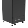 gabinete profesional para telecomunicaciones de 19in, instalación a piso, 24ur, 600 mm profundidad, se envía el gabinete armado.