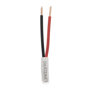 bobina de cable 305 metros: 6 x 22 awg, color blanco, cmr, para sistemas de seguridad y alarmas