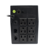 ups 800va/480 w pantalla lcd / línea interactiva 120vca / 6 tomas 5 15r (4 respaldadas) / regulación de voltaje / protección rj45