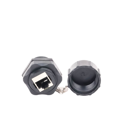 acoplador industrial rj45 rj45 categoría 6 blindado ip67 (waterproof) acoplador industrial rj45 rj45 categoría 6 blindado ip67 (waterproof)