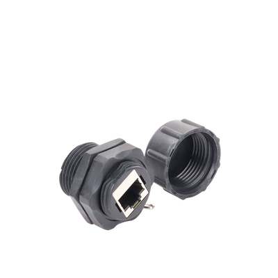 acoplador industrial rj45 rj45 categoría 6 blindado ip67 (waterproof) acoplador industrial rj45 rj45 categoría 6 blindado ip67 (waterproof)