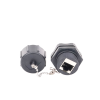 acoplador industrial rj45 rj45 categoría 6 blindado ip67 (waterproof)